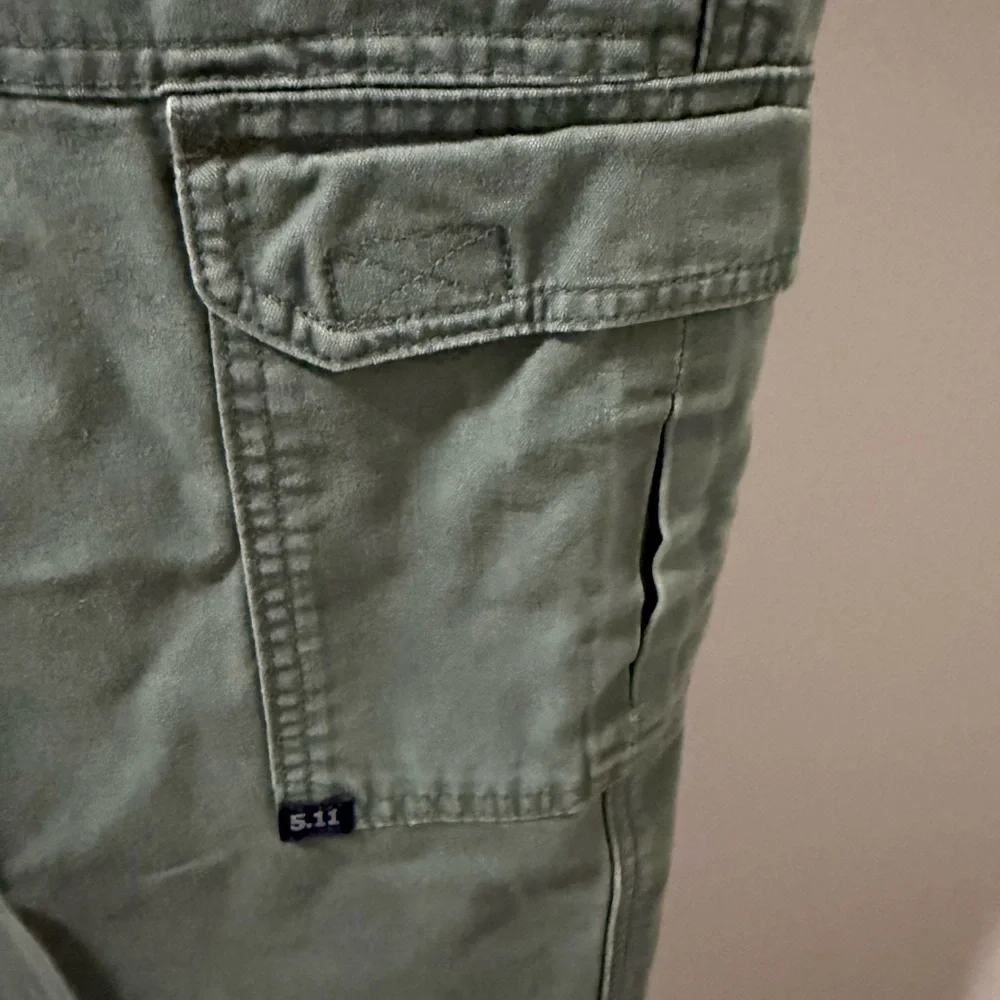 5.11 Tactical Heavy Canvas Cargo Pants Green Work Utility Mens 42x32
